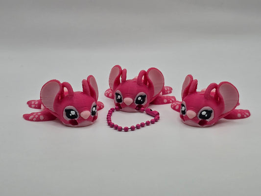 Pink Alien Turtle (Keychain option) - 3D POCKET PAL