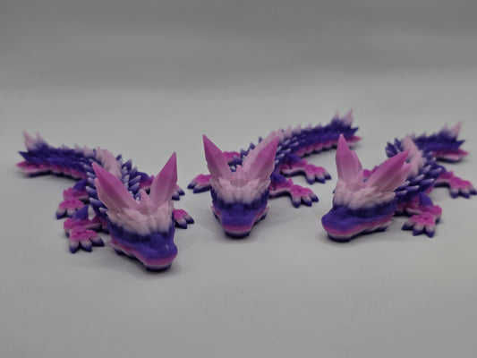 Crystal Dragon (Pink/Purple) - 3D POCKET PAL