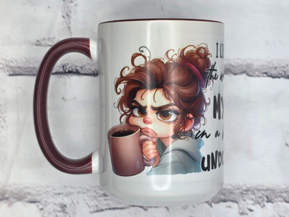 I like people they way I like my Tea: inn a bag underwater. (Maroon) - 15 oz MUG