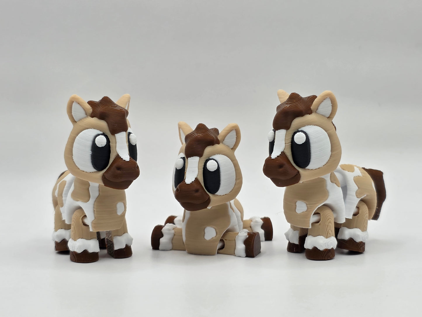Horse - Tan/Brown Spots (keychain) - POCKET PAL