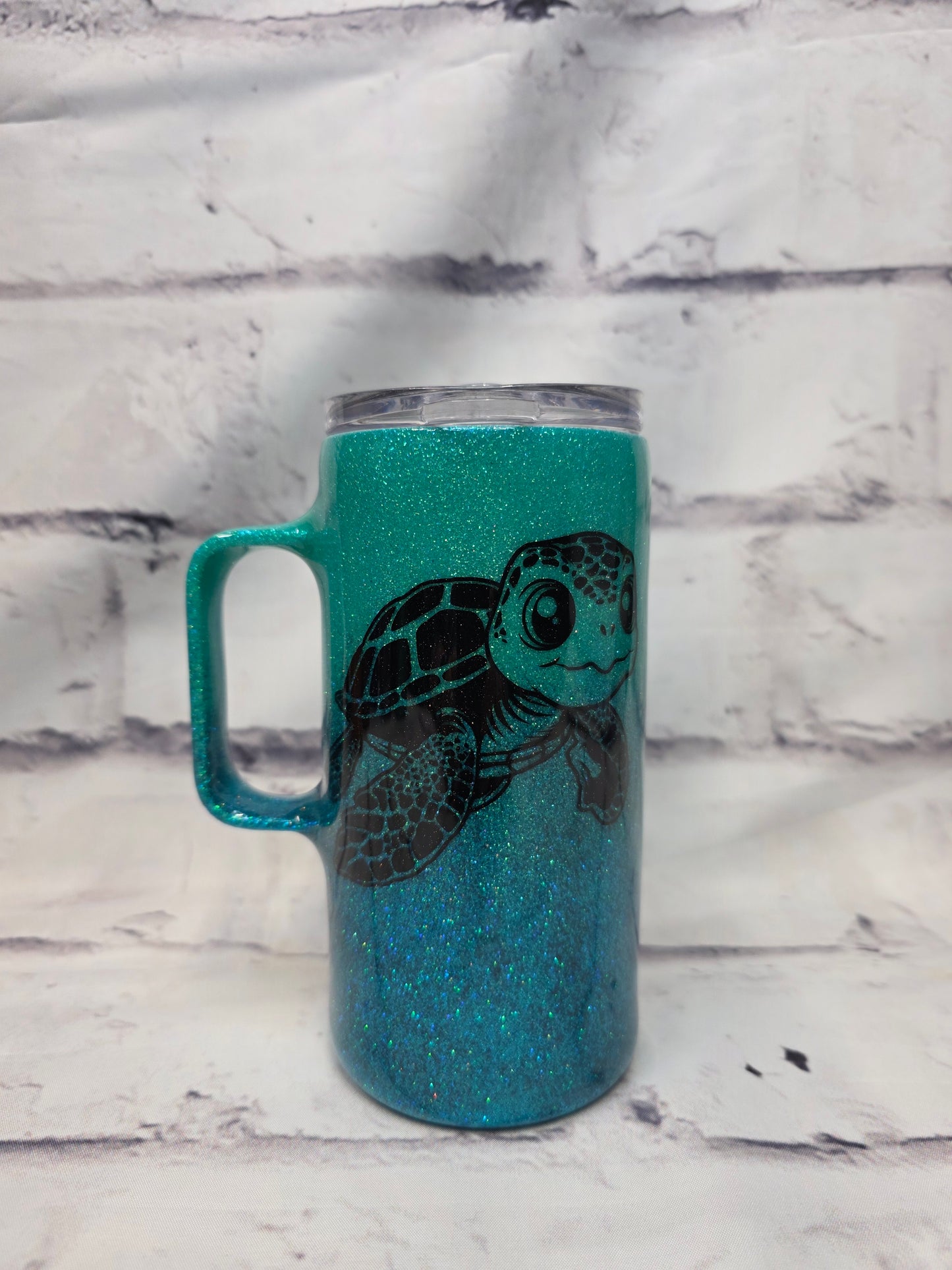 Cute Turtle- Epoxy 16 oz Handle